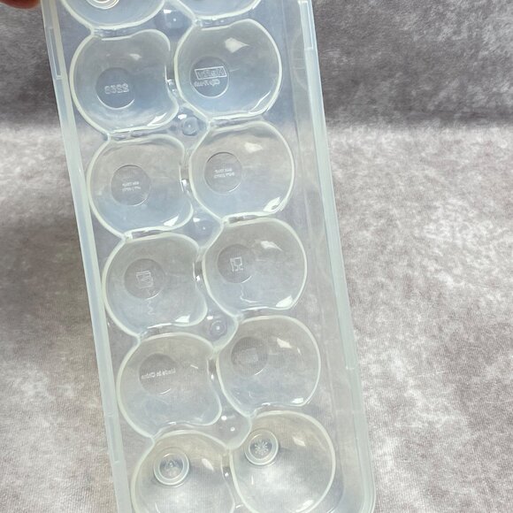 Hefty Clear & Blue Plastic 12-Egg Storage Container With Locking Lid BPA Free - Picture 8 of 16